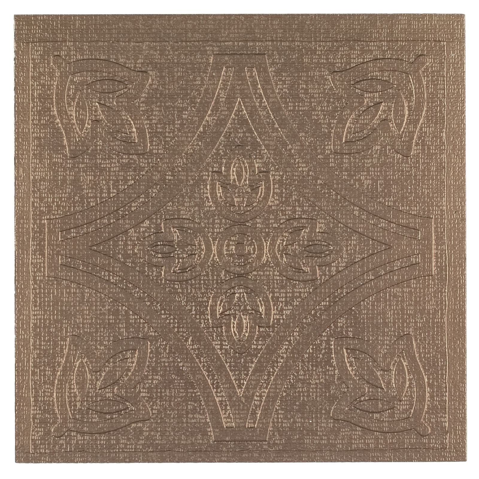 Metallo 4" x 4" PVC Peel & Stick Field Tile in Copper