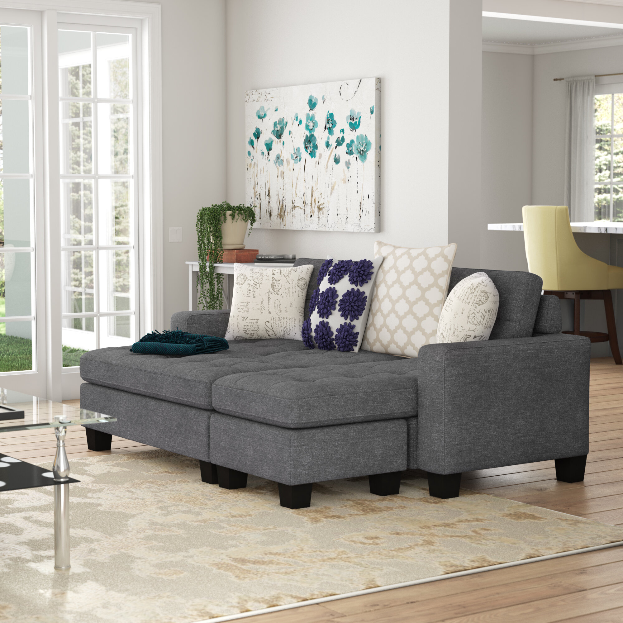 Matney reversible sleeper on sale sectional with ottoman