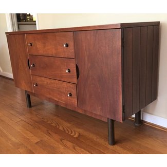Mid Century Modern Stanley Credenza in Walnut - EPOCH