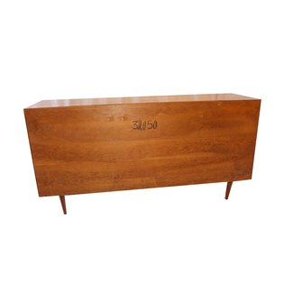 Mid Century Modern Tambour Door Credenza Sideboard