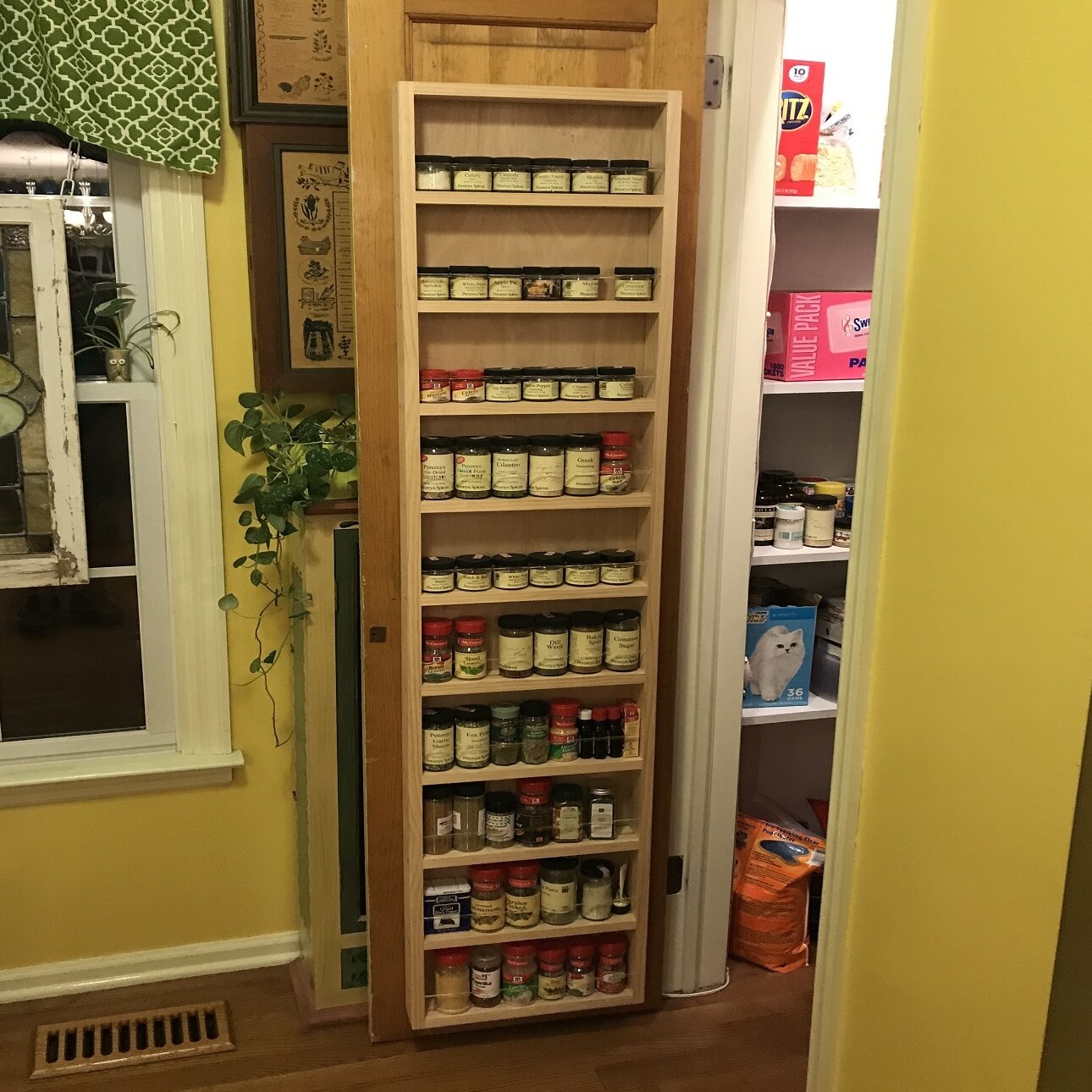 Full Pantry Door Spice Rack 
