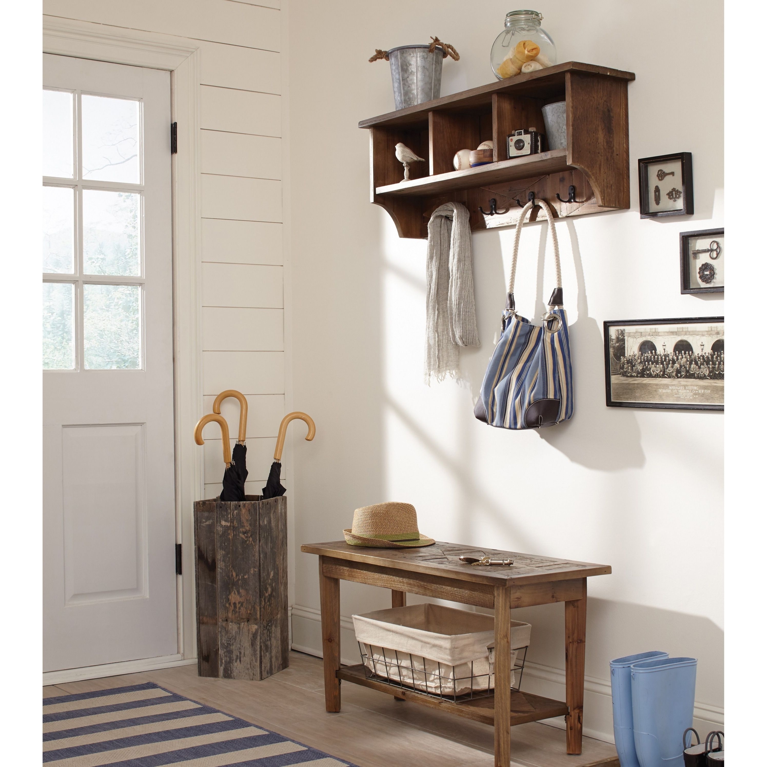 Coat Rack and Storage Bench