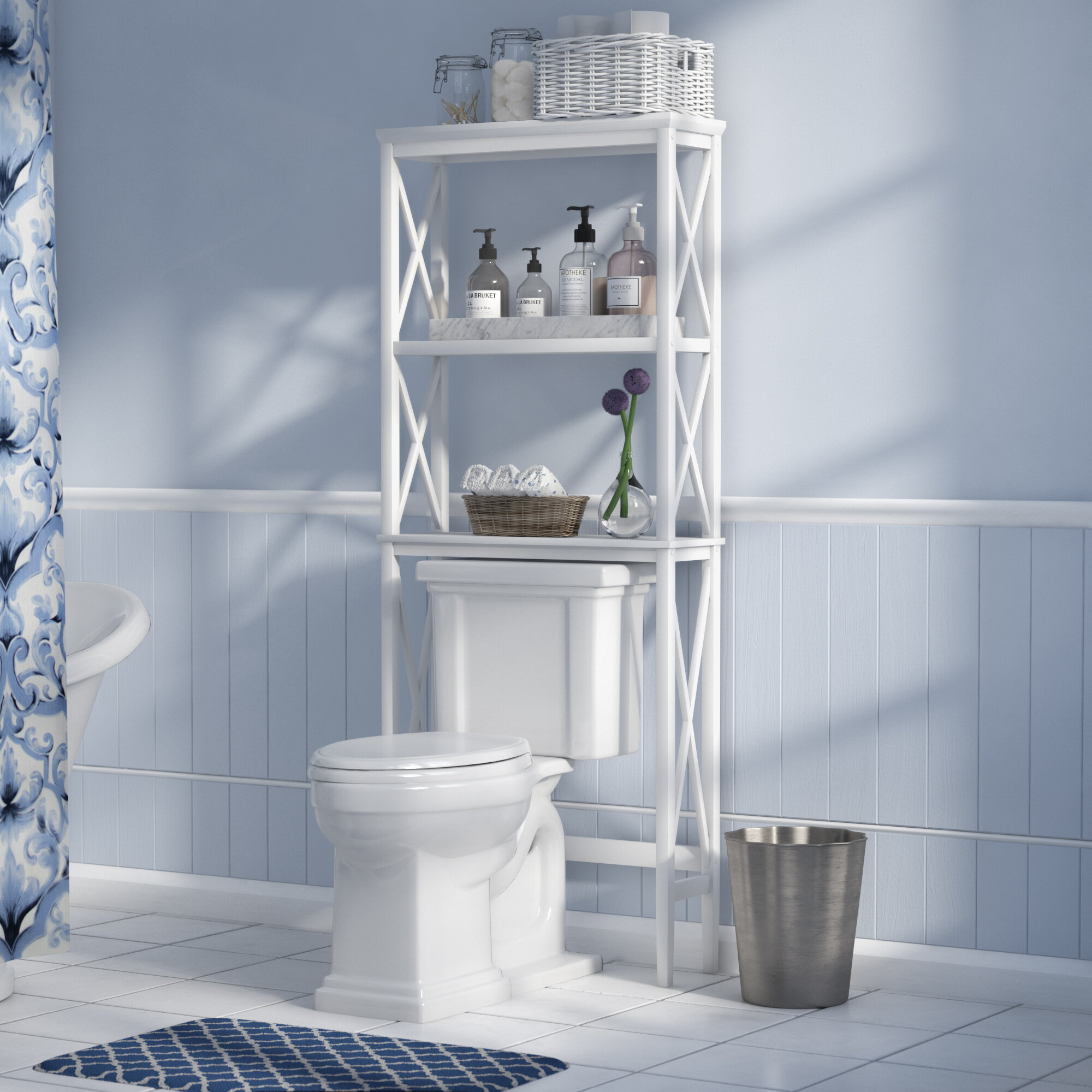 Nellis 25.98" W x 63.78" H Over the Toilet Storage