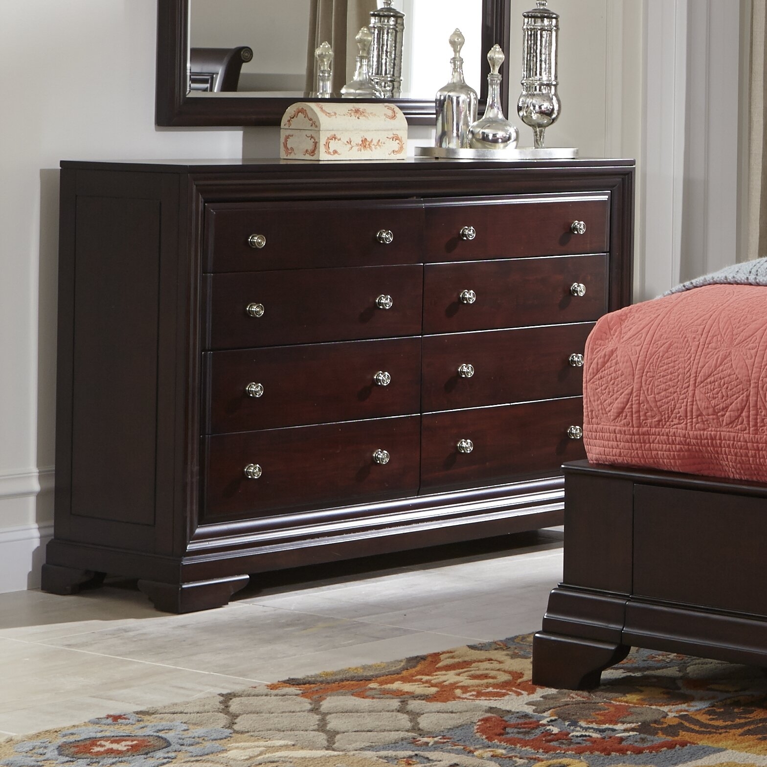 Newport 8 Drawer Double Dresser