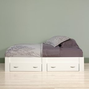 White Twin Bed With Storage Visualhunt, White Twin Mate’s Platform Storage Bed With 3 Drawers