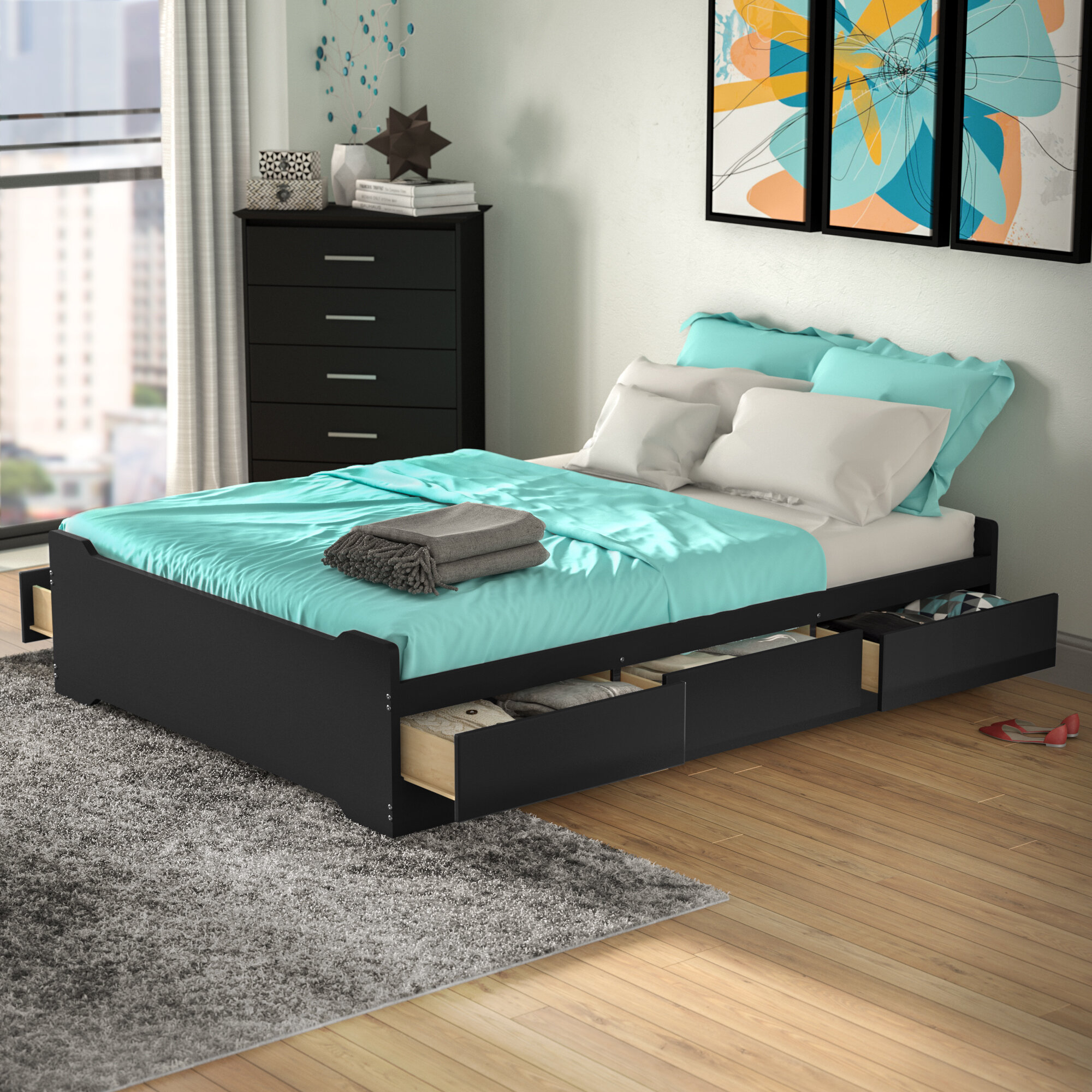 Oleanna Storage Platform Bed