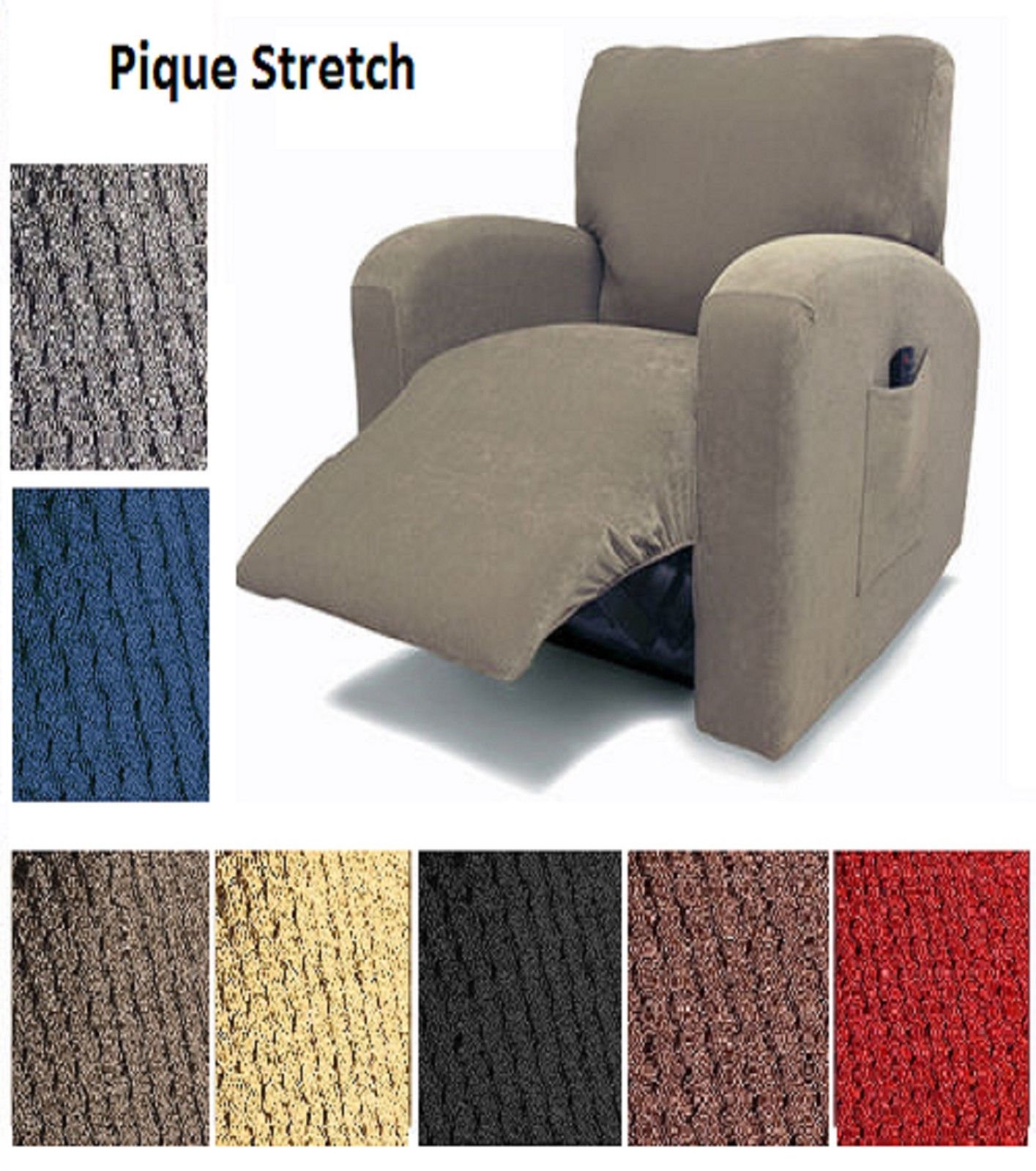 ON SALE !! JERSEY RECLINER COVER---LAZY BOY---TANGERINE--9 COLORS & 3 PRINTS 