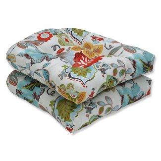 Outdoor Pillow Perfect Wicker Indoor/Outdoor Rocking Chair Cushion (Set of 2)