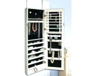 Over The Door Jewelry Organizer Mirror In Piquant Over ...