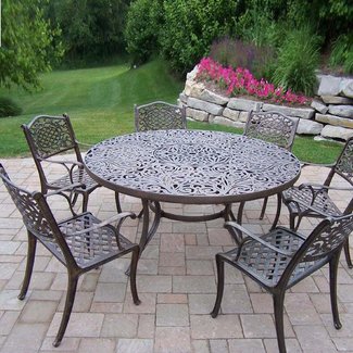 Patio Furniture Deep Seating Sofa Cast Aluminum Nassau ...