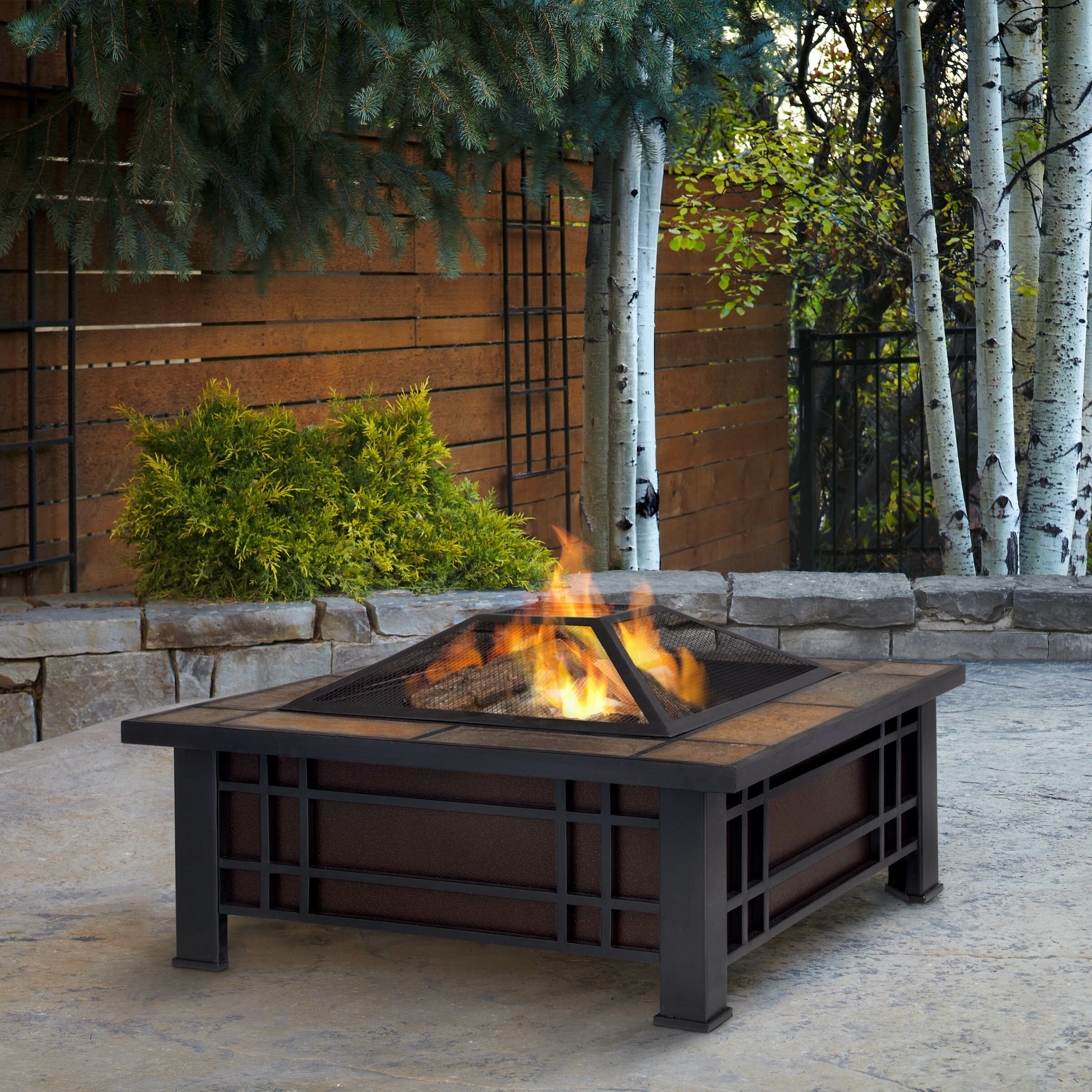 Wood Burning Fire Pit Table Visualhunt, Wood Burning Fire Pit Table And Chairs