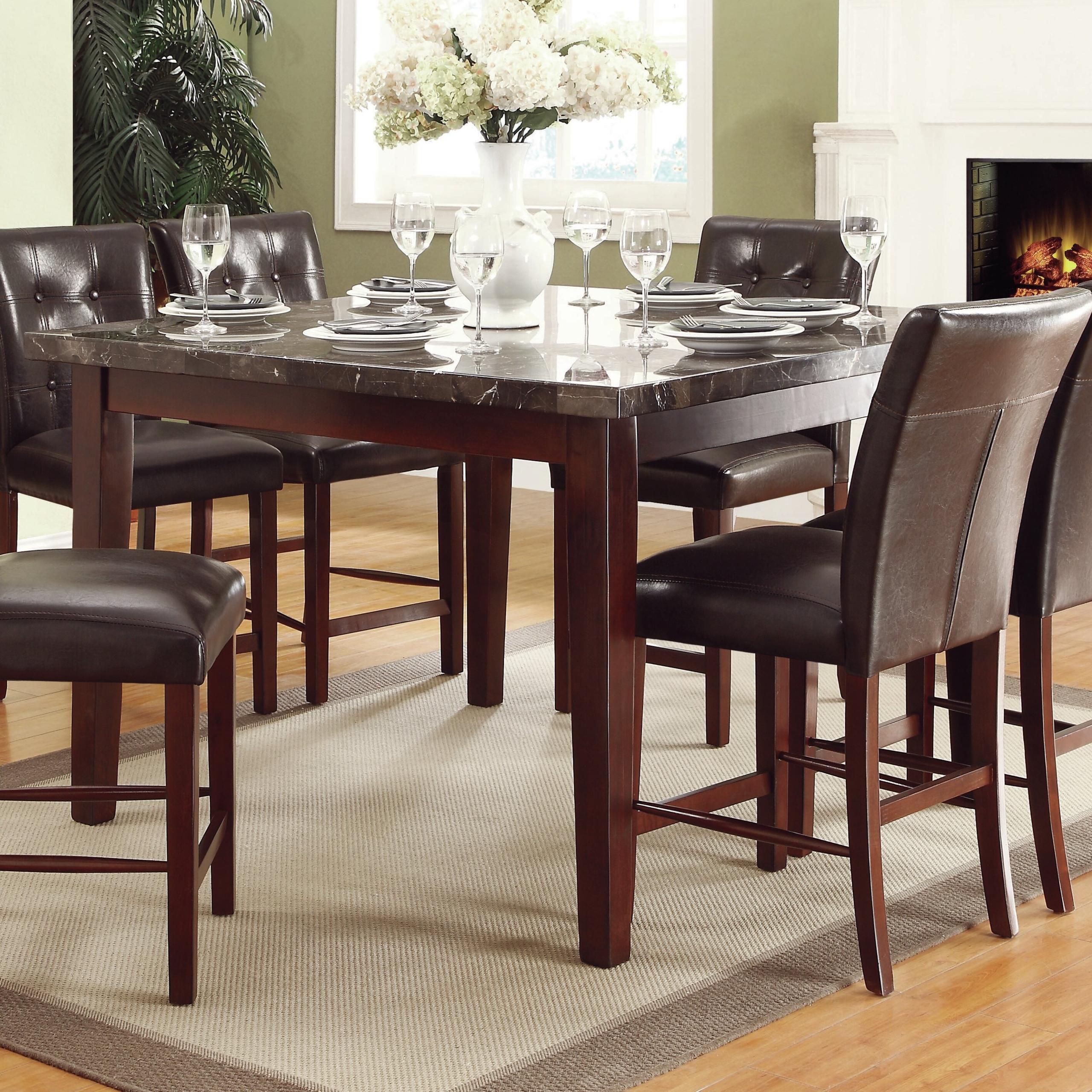 pine corner dining set