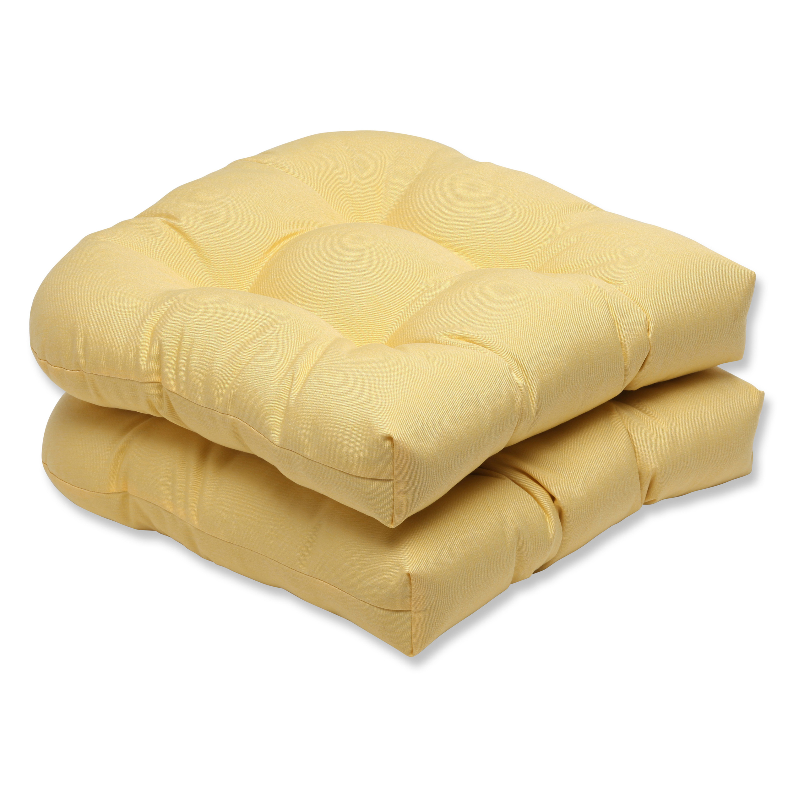 Pillow Perfect Indoor/Outdoor Summer Breeze Wicker Seat Cushion Pool Set of 2 