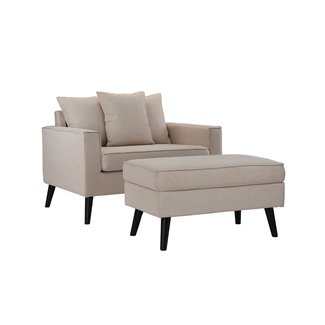 Pogue Chair and a Half Ottoman