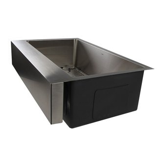 Pro Series 32.5" x 21.25" Retro-fit Framhouse Undermount Kitchen Sink