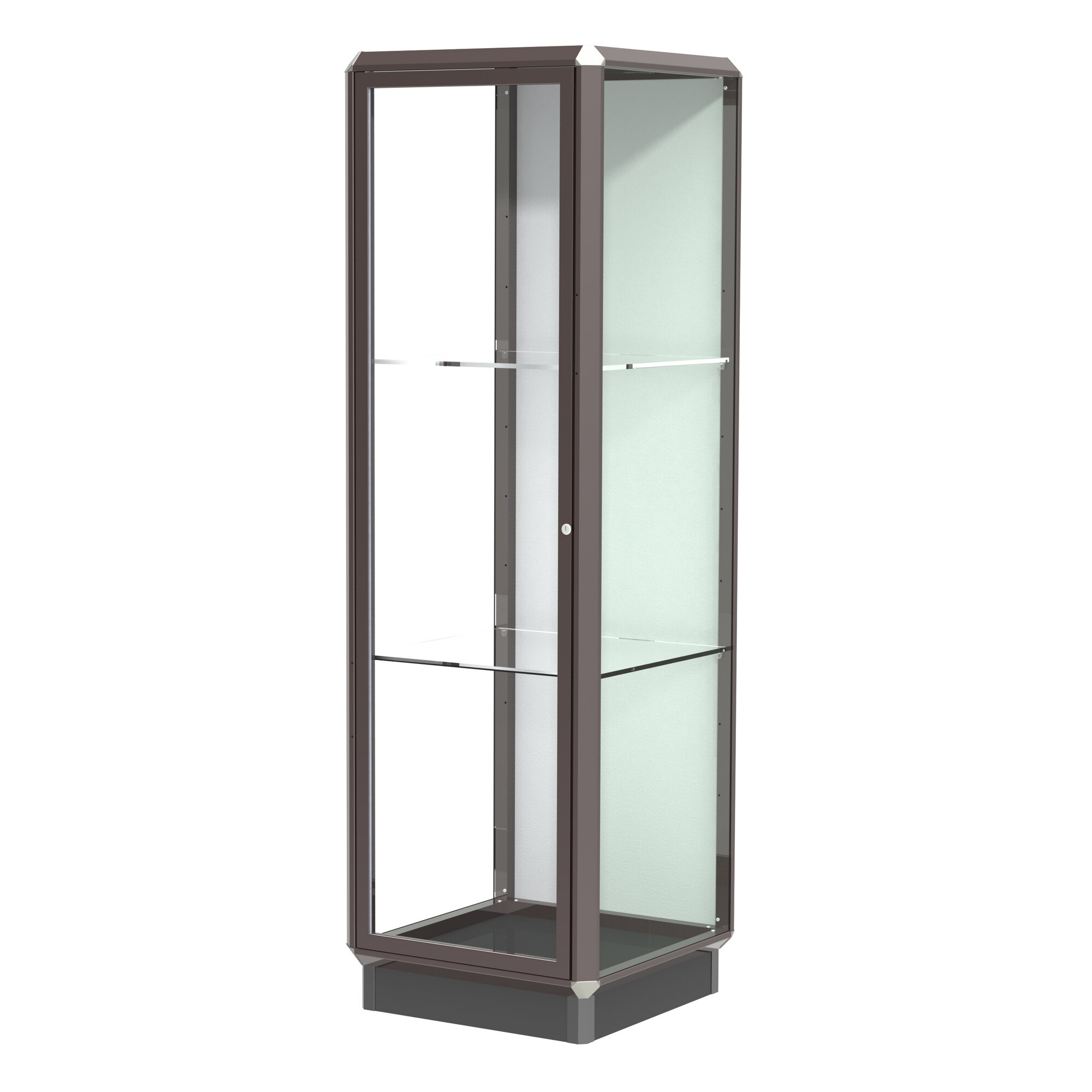 Prominence Series Lighted Floor Display Case