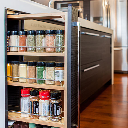 Pull Out Spice Rack Visualhunt, In Cabinet Spice Rack Slide