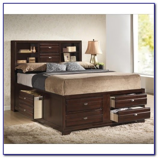 Queen Size Captains Bed Visualhunt, King Size Captains Bed With 12 Drawers