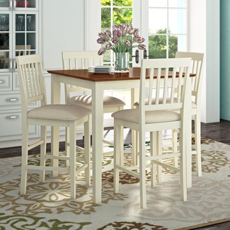 Quinlan 5 Piece Counter Height Pub Table Set