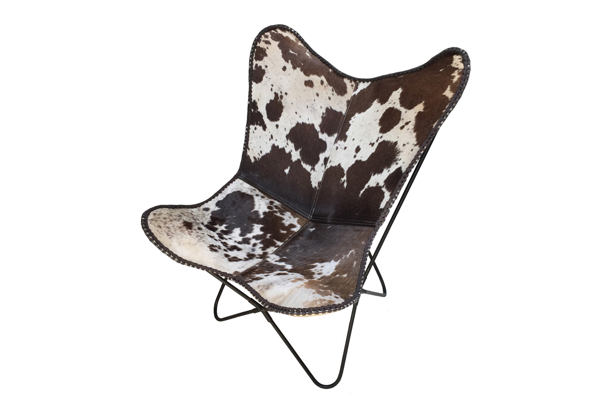 cow print side chair