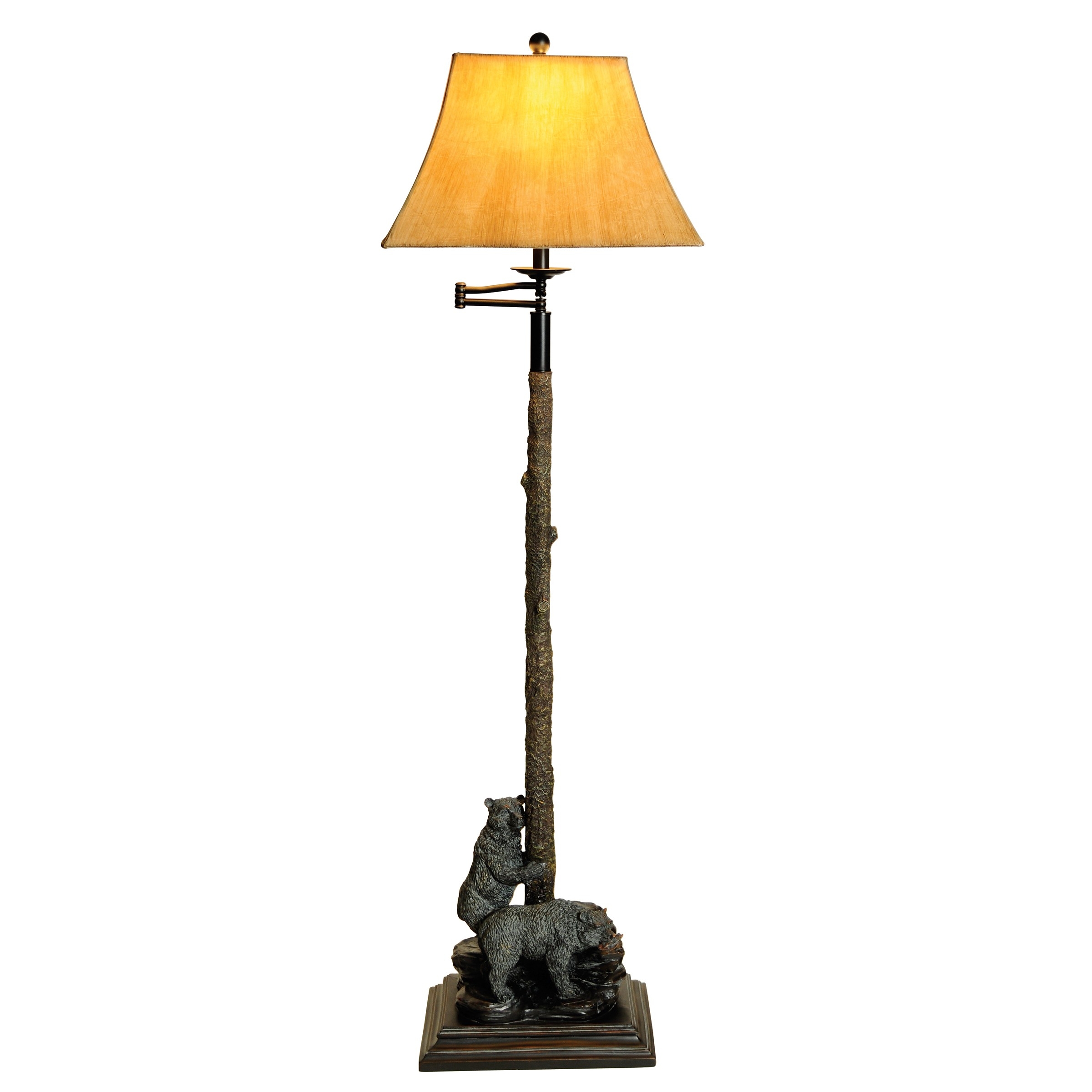 Reina Bear 62" Swing Arm Floor Lamp