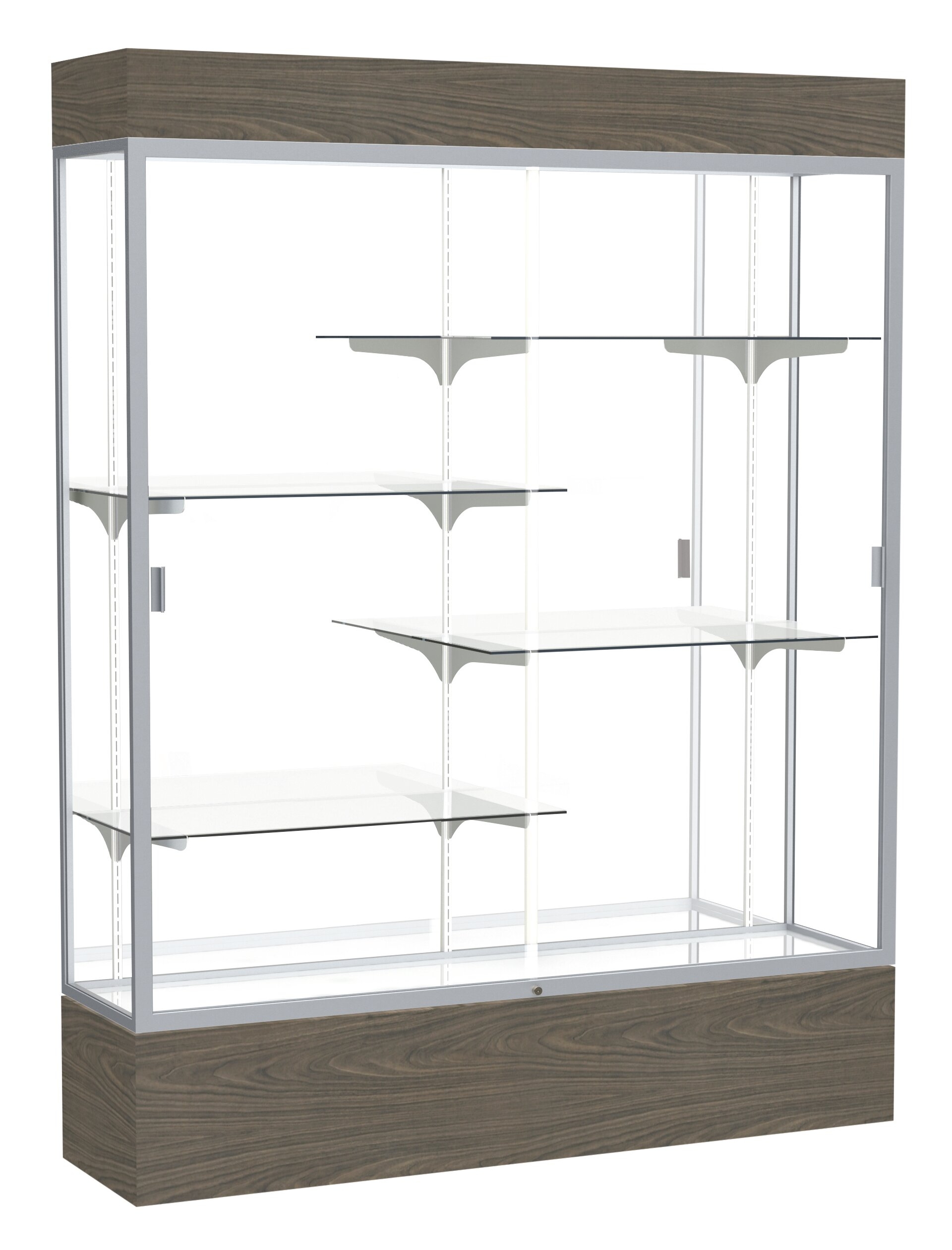 Reliant Series Vinyl Lighted Floor Display Case