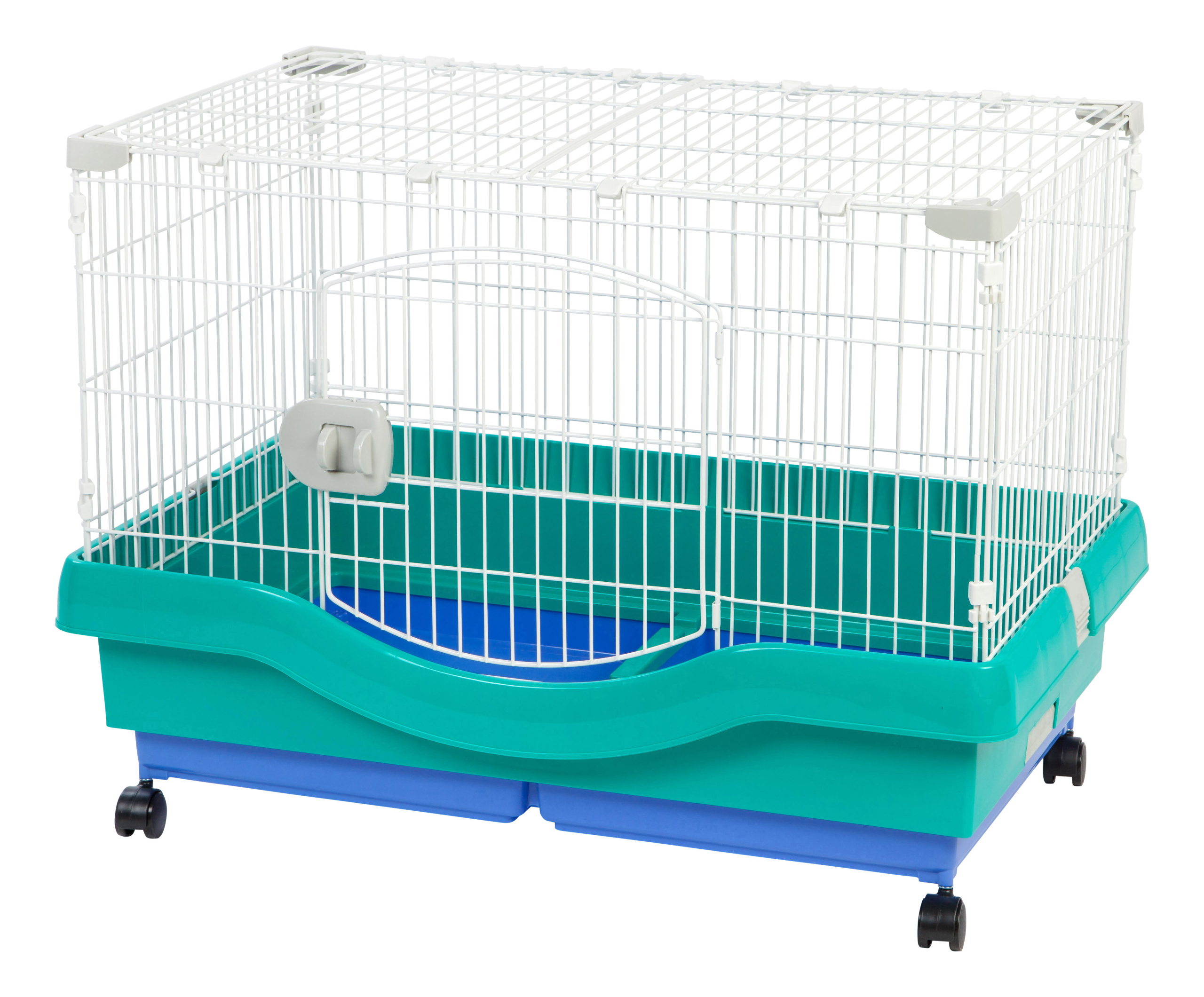 Rene Mobile Wire Animal Cage with Casters