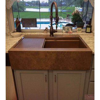 Retrofit copper apron farmhouse sinks - Top Mount or Under