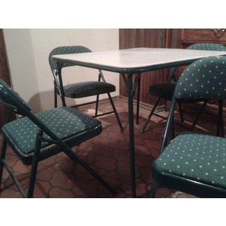 Rider Green Card Table and Chairs - Less than HALF