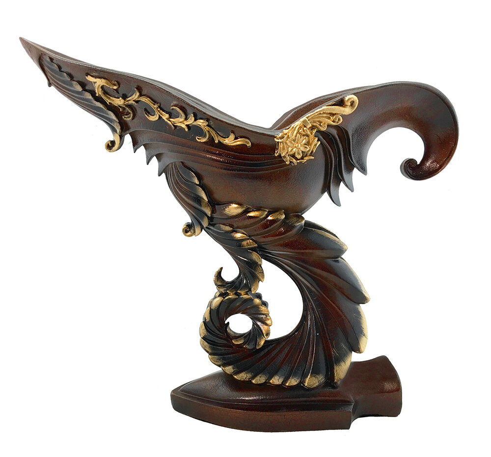 Rocha Unique Olympian Polyresin 1 Bottle Tabletop Wine Bottle Holder