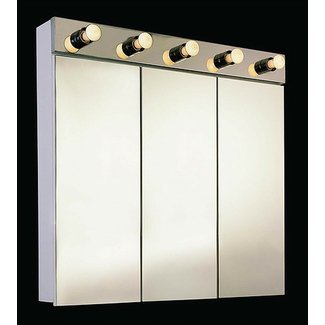 Rogelio 30" X 34" Surface Mount Medicine Cabinet with Lighting