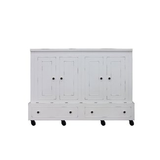 Room and Loft Rolling Queen Storage Murphy Bed with ...