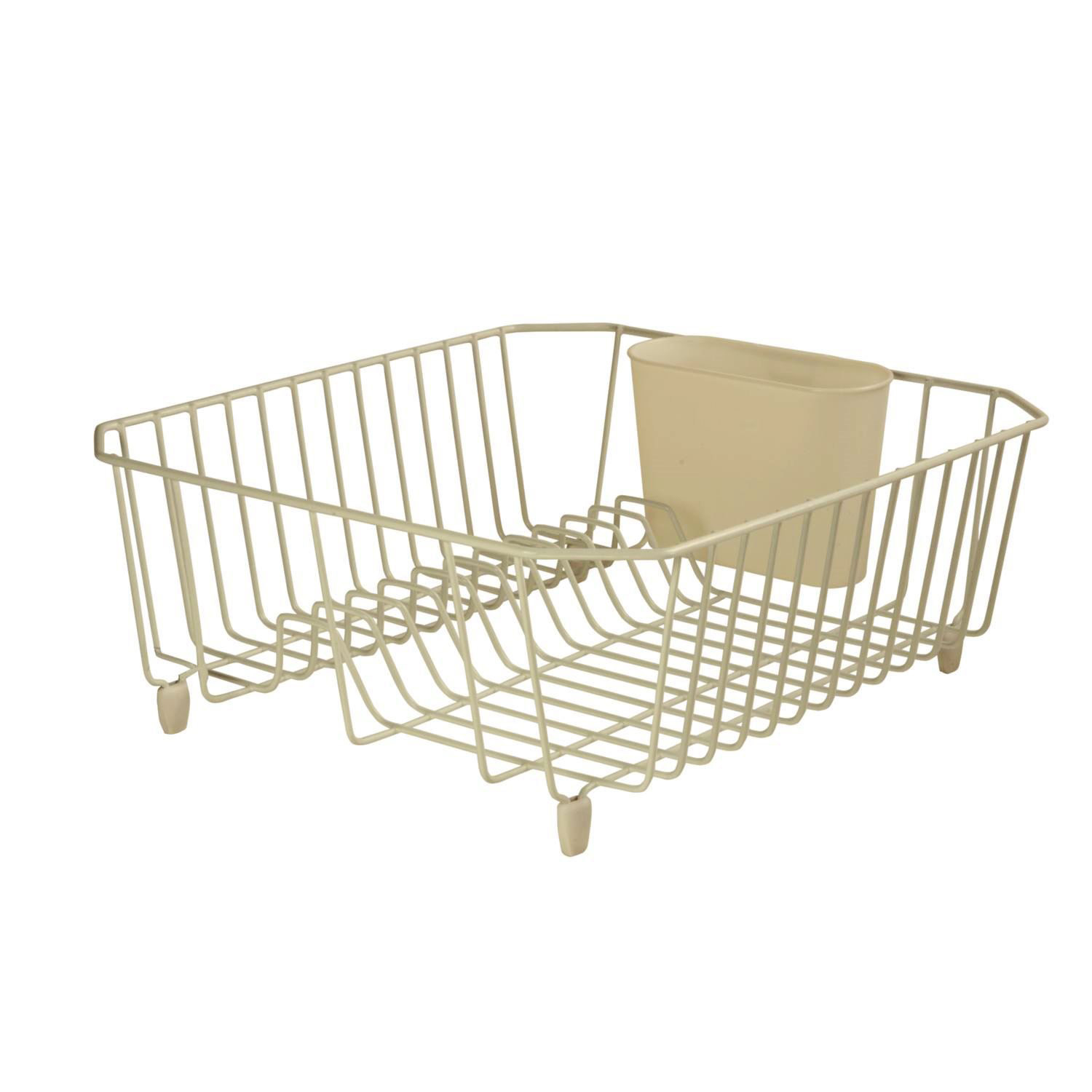 Rubbermaid AntiMicrobial In-Sink Dish Drainer, Small, Bisque