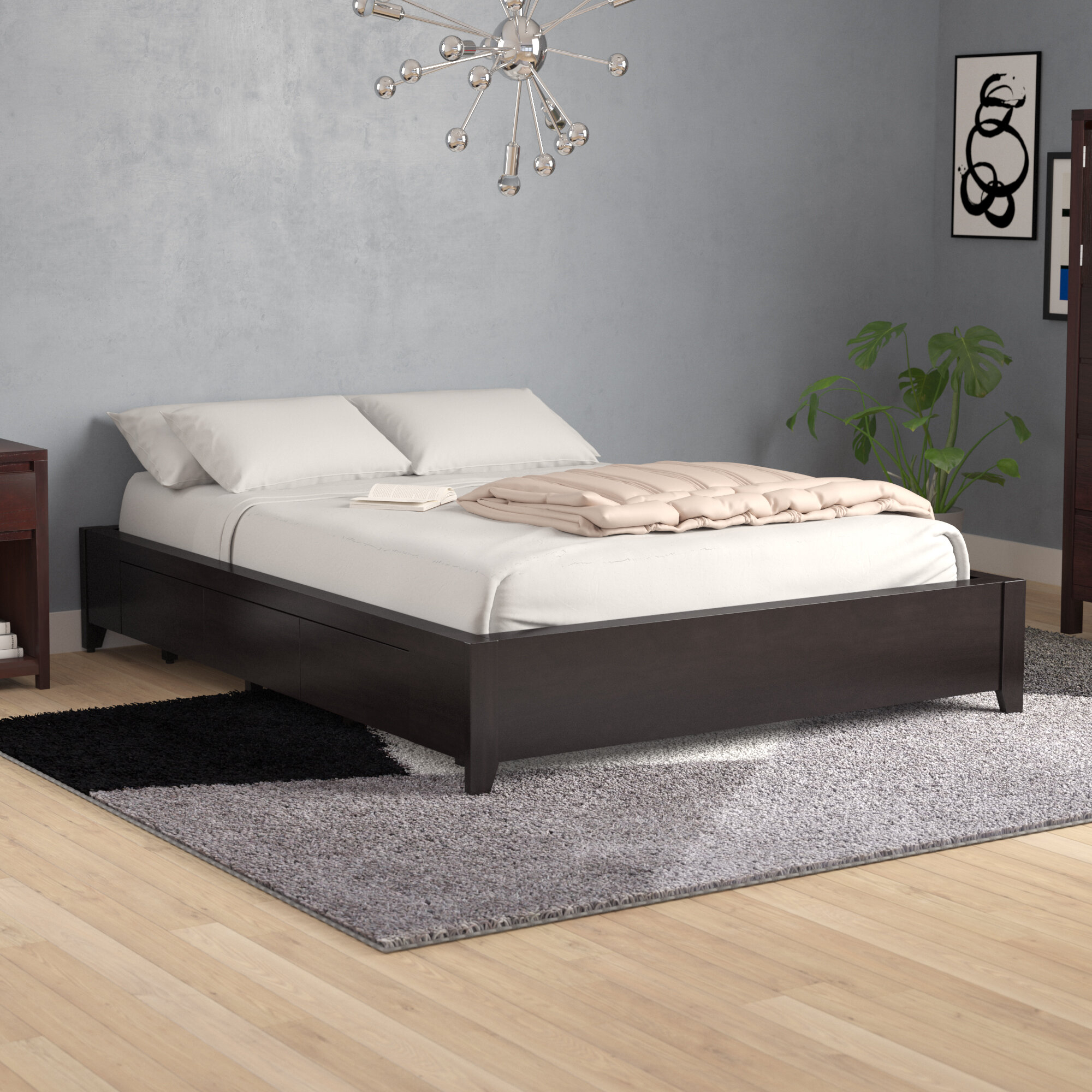 Rune Storage Platform Bed
