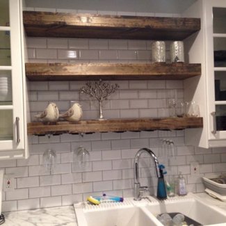 Rustic shelves, reclaimed shelf and shelving | CustomMade ...