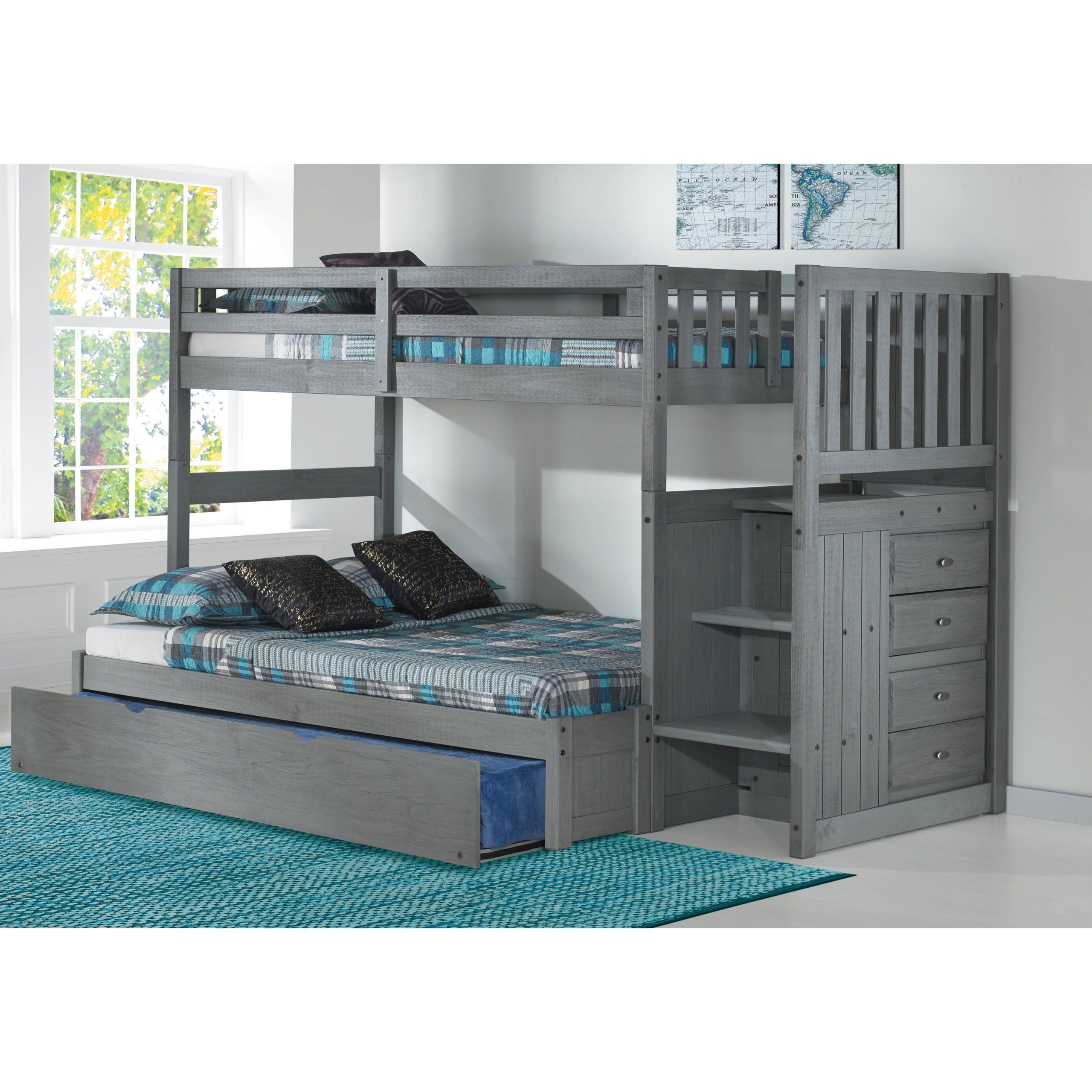 twin over full futon bunk bed with mattress