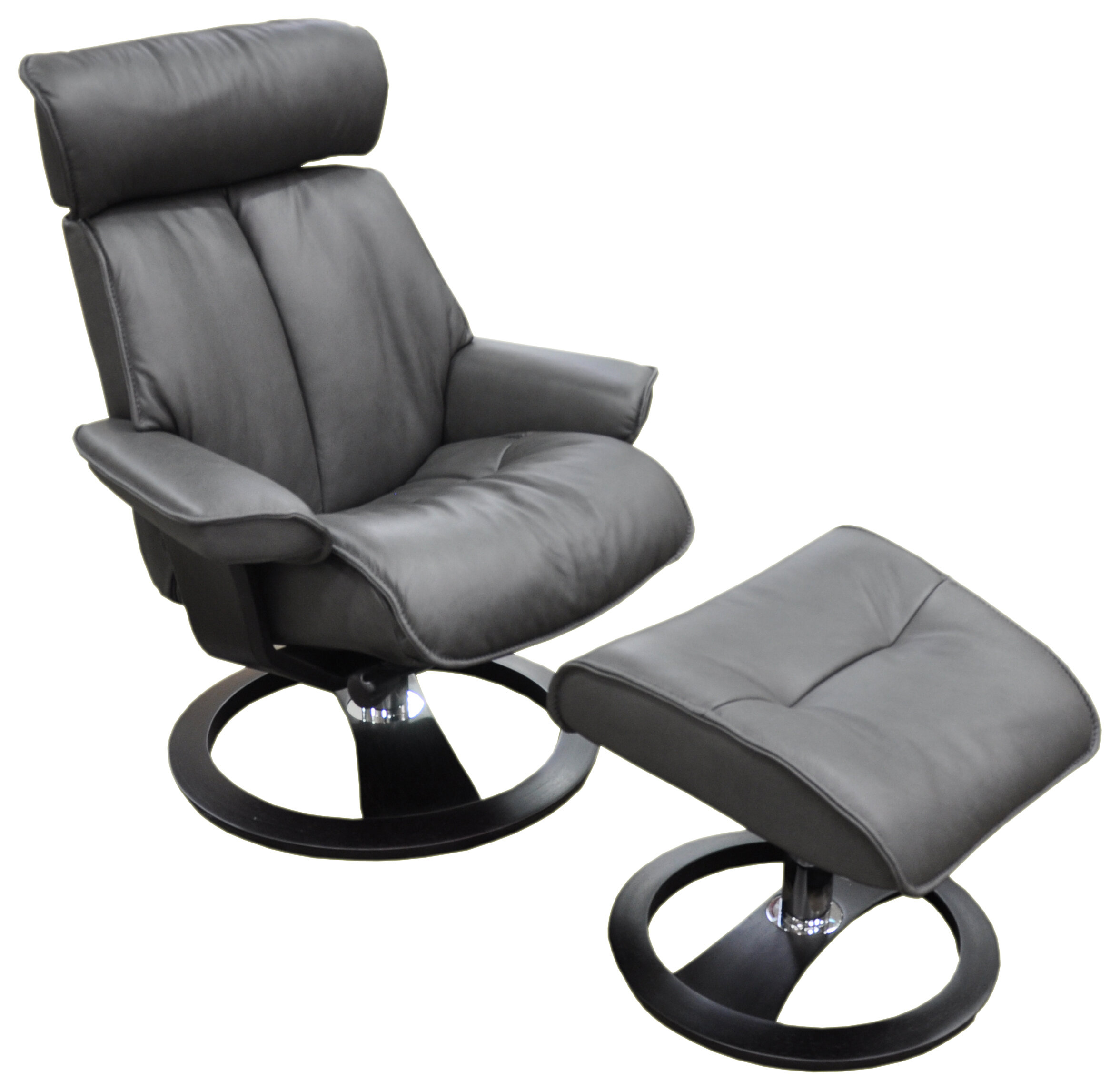 Leather Swivel Reclining Chairs, Black Leather Swivel Recliner Chair