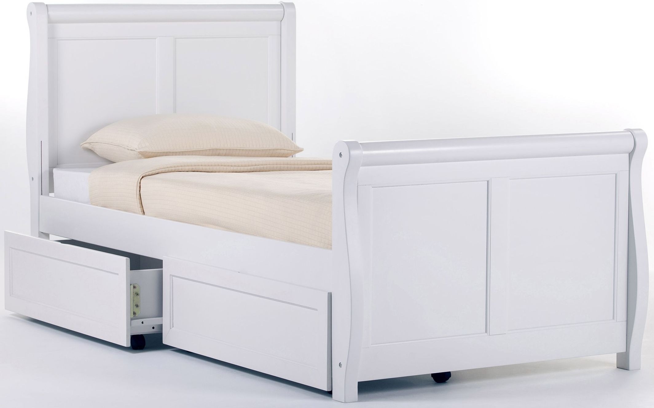 White Twin Bed With Storage You Ll Love In 2021 Visualhunt