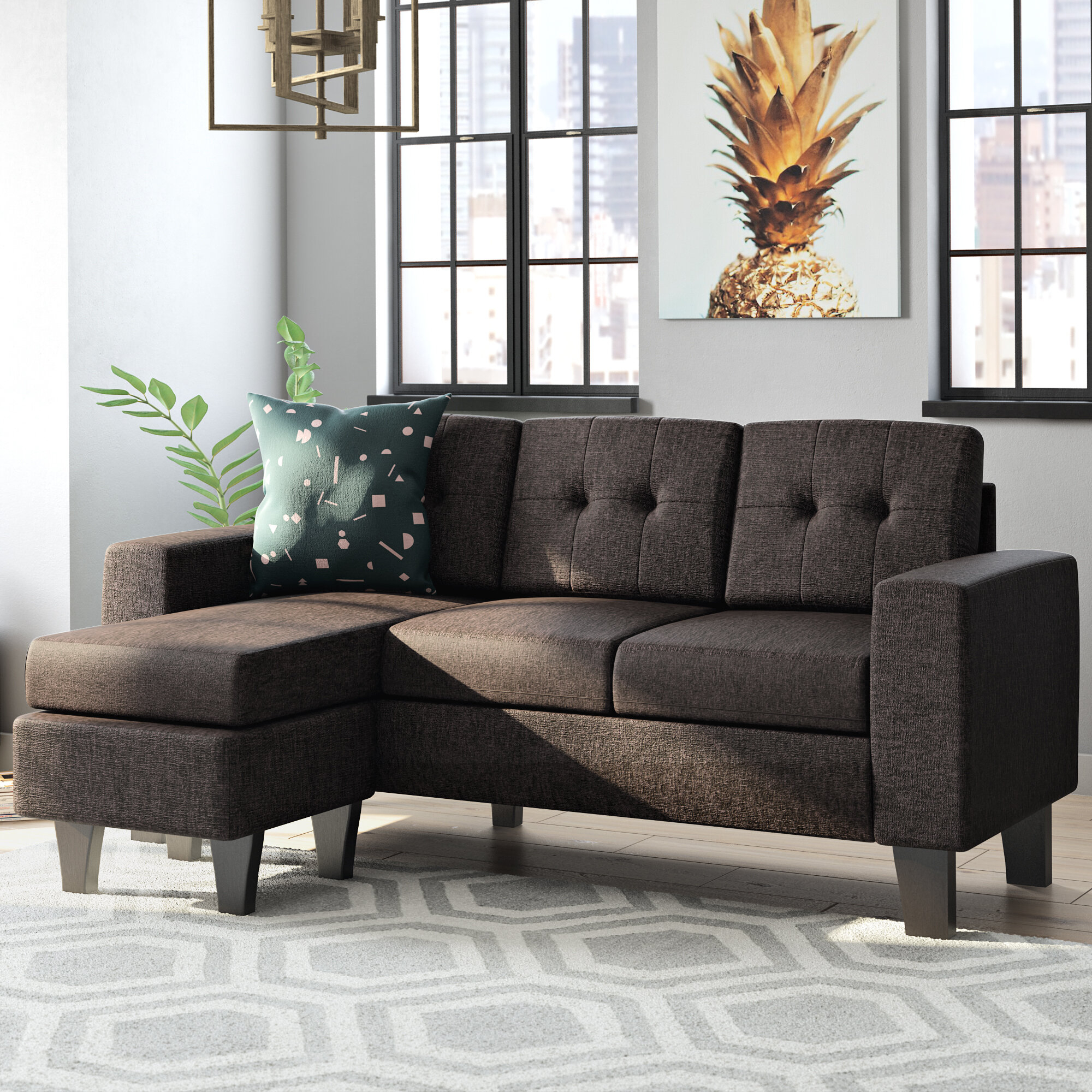 Sectional with Ottoman