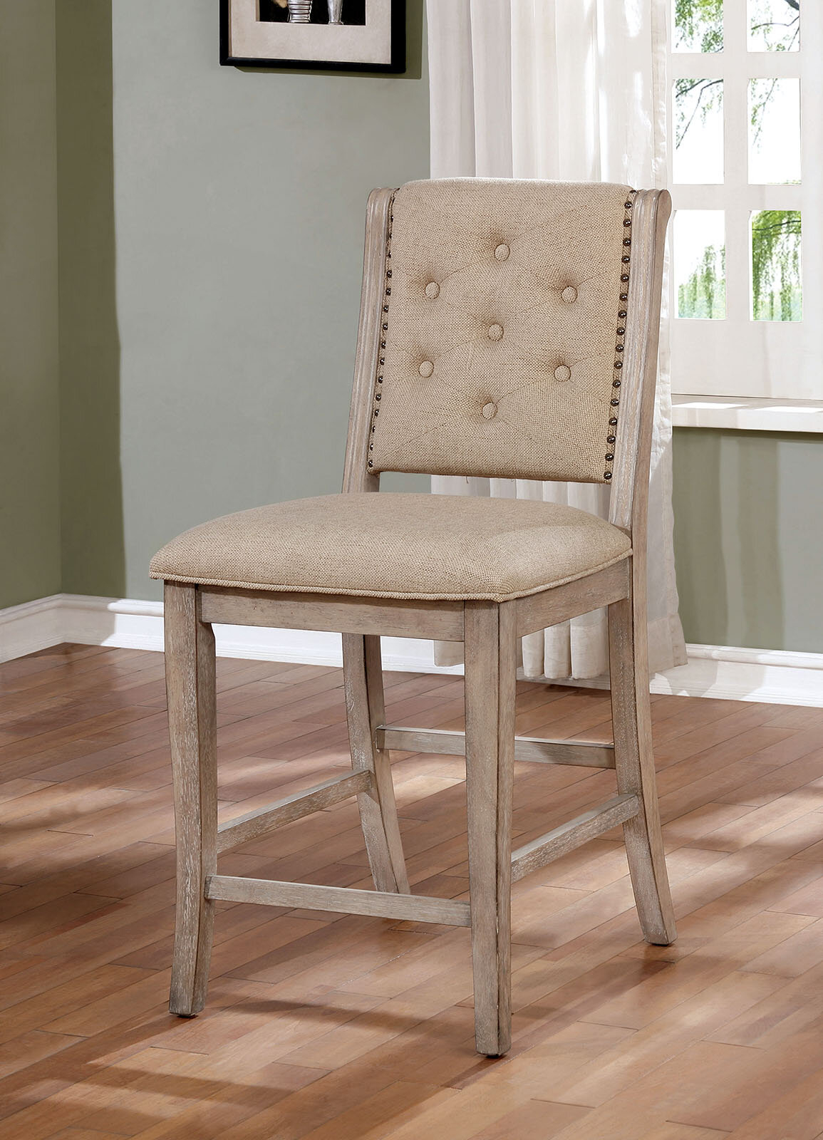 Seraphina Counter Height Upholstered Dining Chair (Set of 2)
