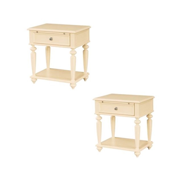 Set of 2 Nightstand in Buttermilk -