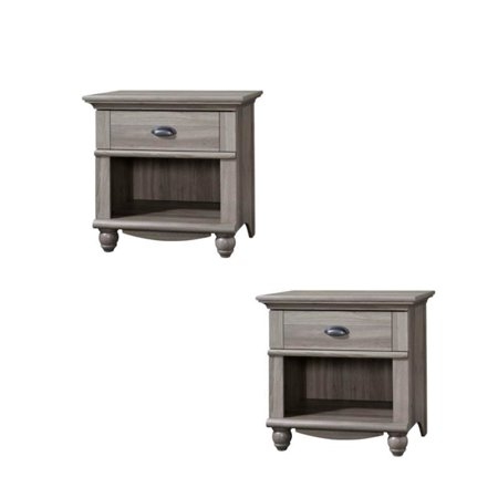 Set of 2 Nightstand in Salt Oak -