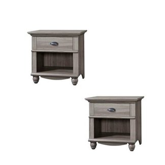 Set of 2 Nightstand in Salt Oak -
