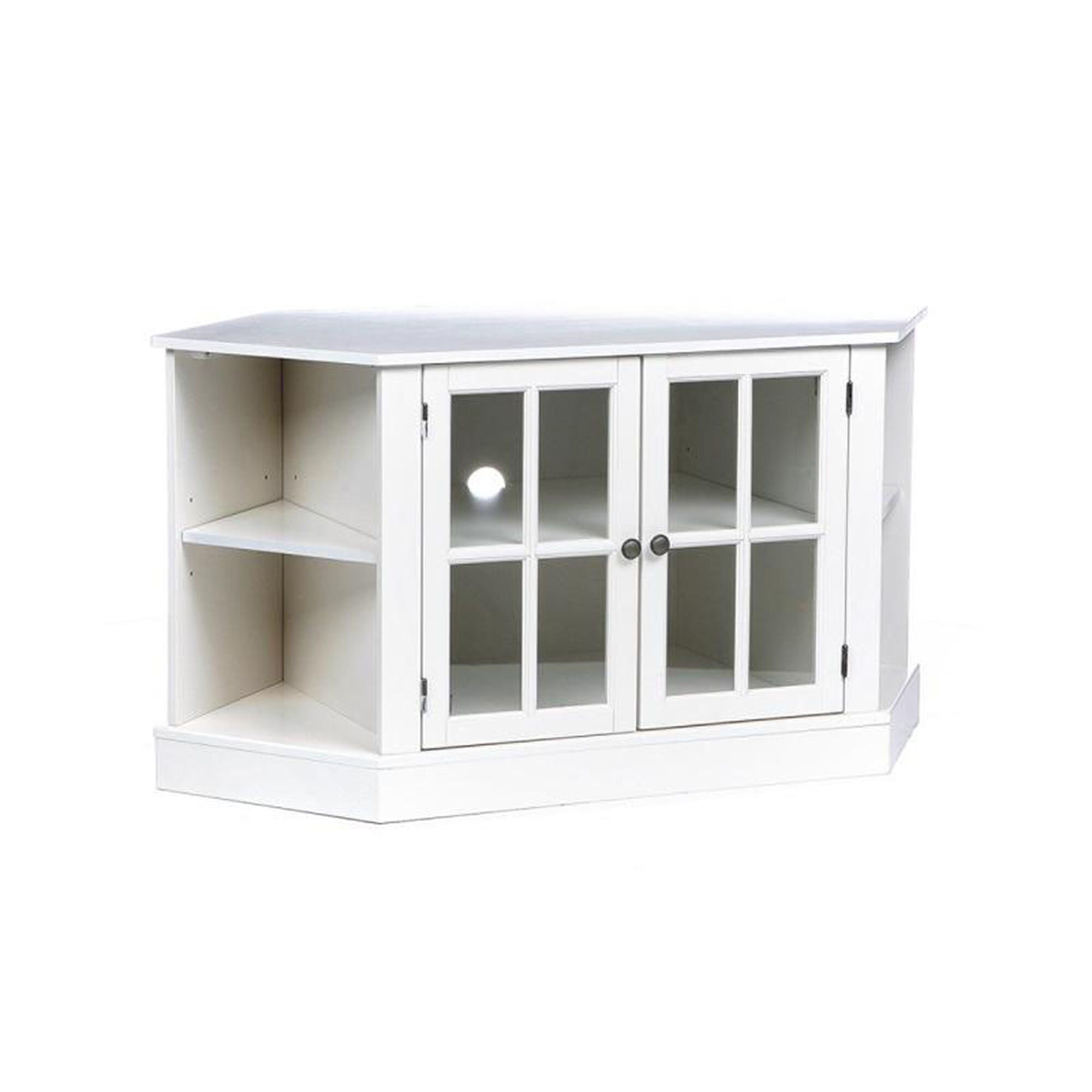 SHABBY COTTAGE BEACH CHIC WHITE CORNER 42" FLAT SCREEN TV