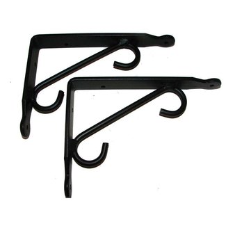 Shelf Brackets (Pr.) Small-Hand Made Wrought Iron