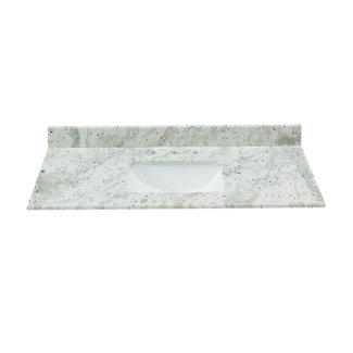 Shop Bestview Glacier White Granite Undermount Single Sink ...
