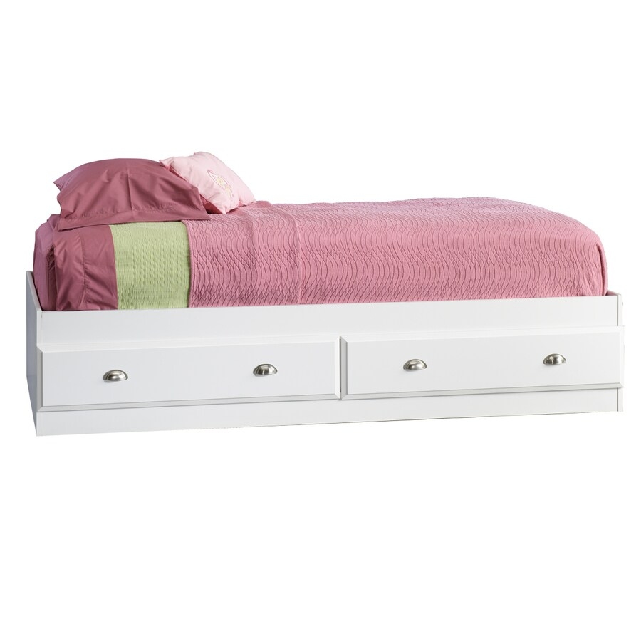 Shop Sauder Shoal Creek Soft White Twin Bed Frame with
