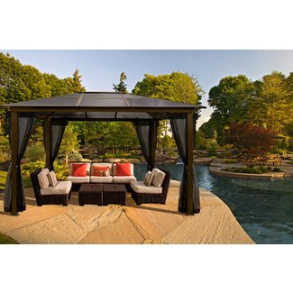 Sierra 10 Ft. W x 13 Ft. D Aluminum Patio Gazebo