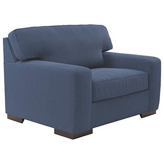 Signature Design by Ashley 4600623 Ashlor Nuvella Chair and a Half, Indigo