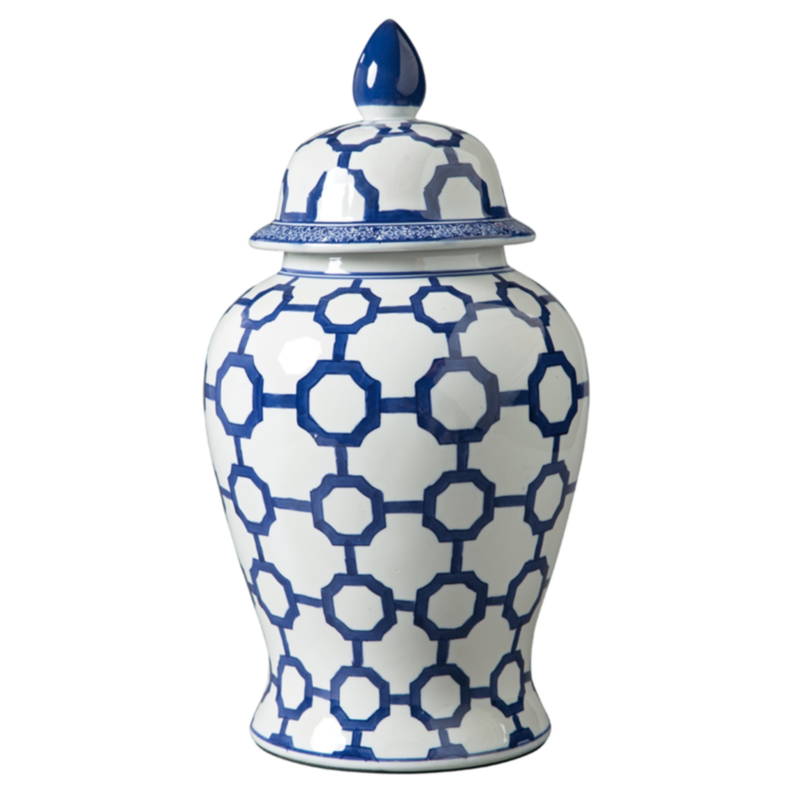 Signature Design by Ashley Dionyhsius Porcelain Jar, Blue/White